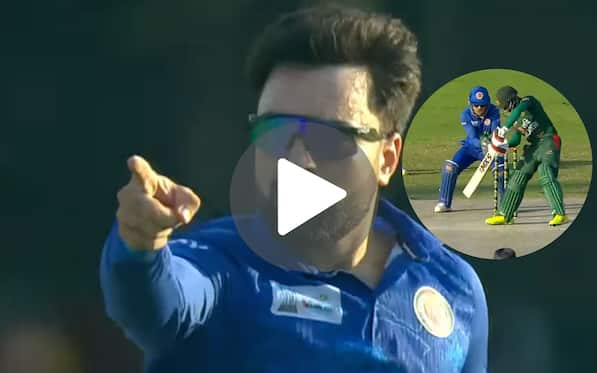 [Watch] Rashid Khan's Savage Send-Off To Mehidy Hasan Miraz After Googly Rattles Him